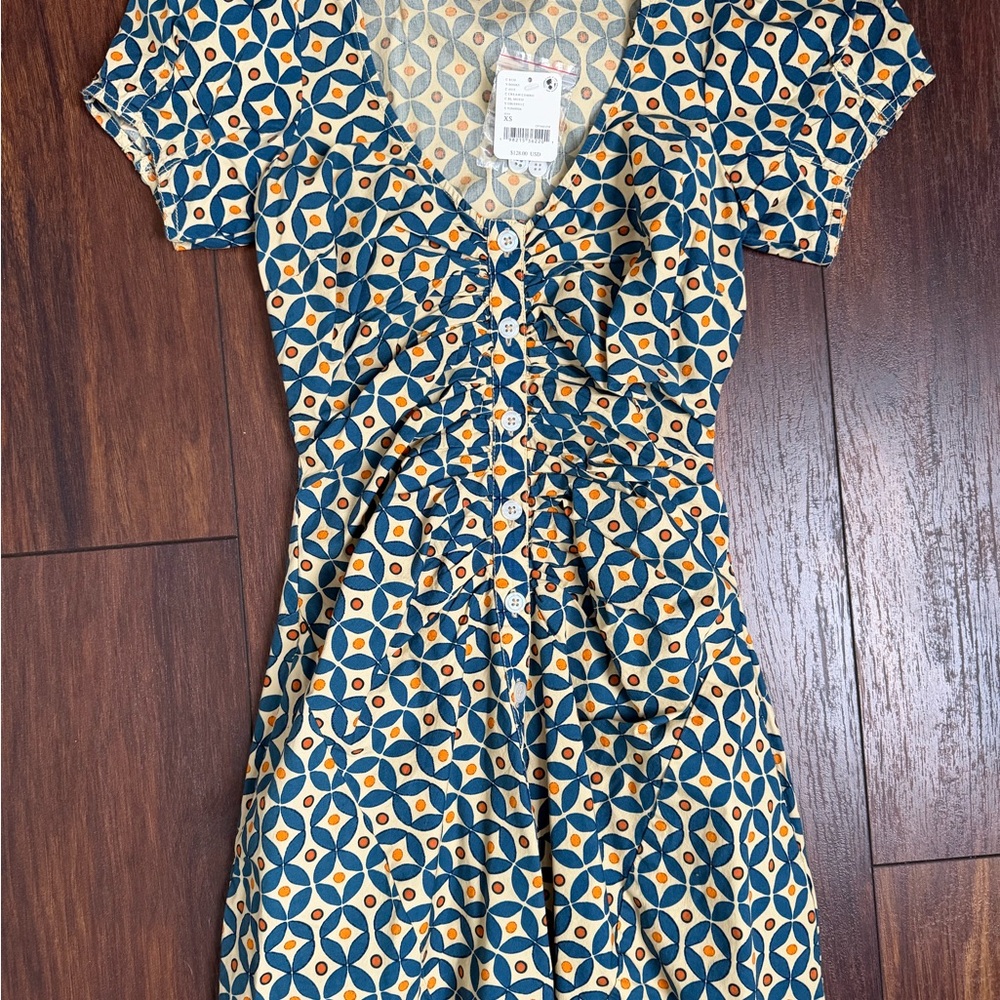 Free People Geometric Patterned Dress